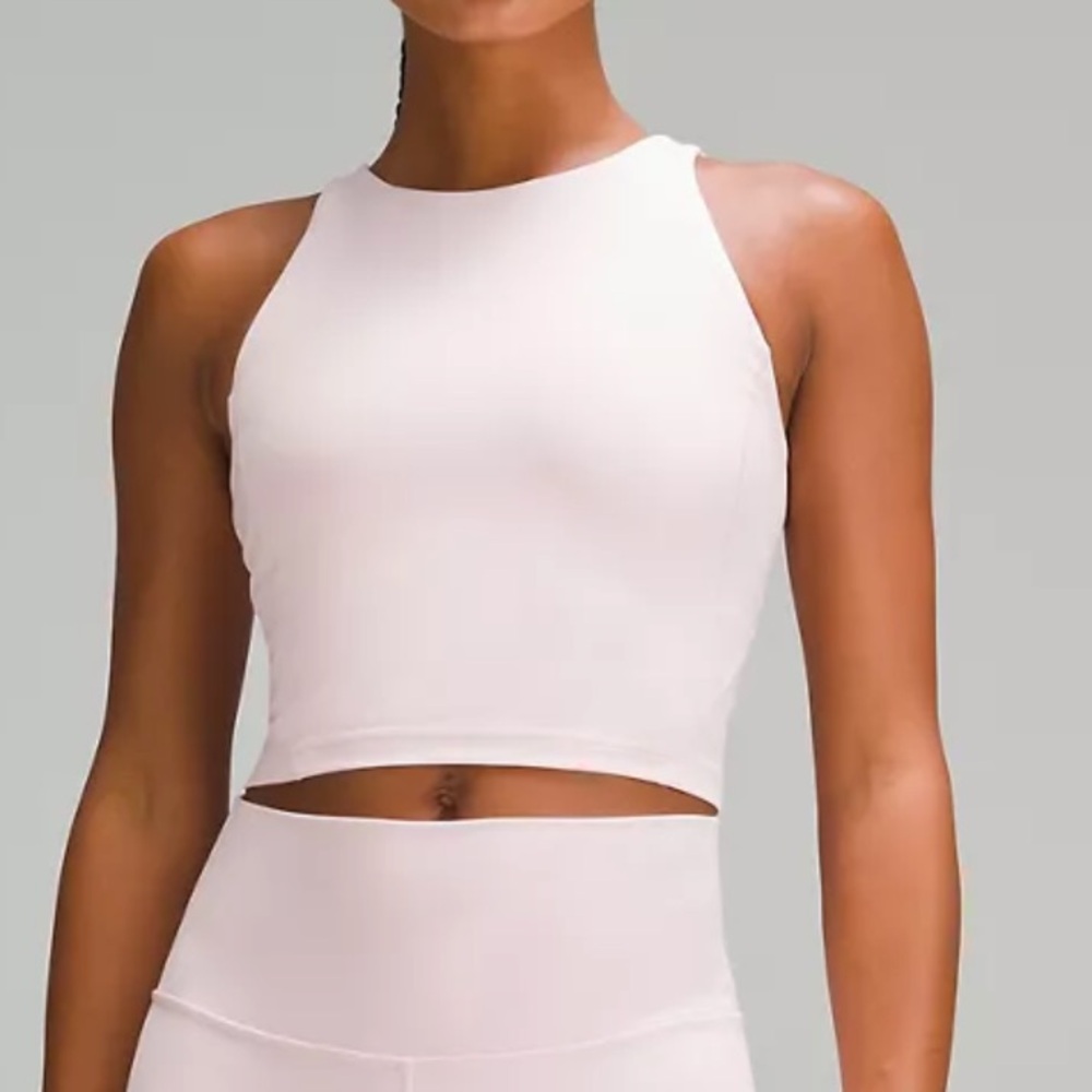 Align High Neck Top - Flush Pink